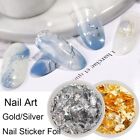 Gold Silver Irregular Aluminum Foil Paper Nail Sticker Nail Foil Glitter Flakes