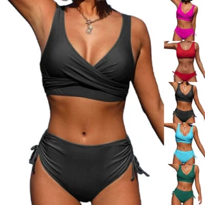 Women Swimsuit Push Up Bikini Set Padded Swimwear Swimming Costume Bathing Suit- - Picture 1 of 17