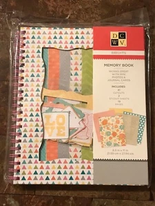 * Scrapbook NIP Brights Memory Book KIT Album Cutouts Stickers Teen Keepsake - Picture 1 of 7