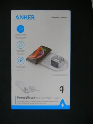 Anker ~ High Speed Charging Pad ~  PowerWave+ Pad w/ Watch Holder - Image 1 of 2