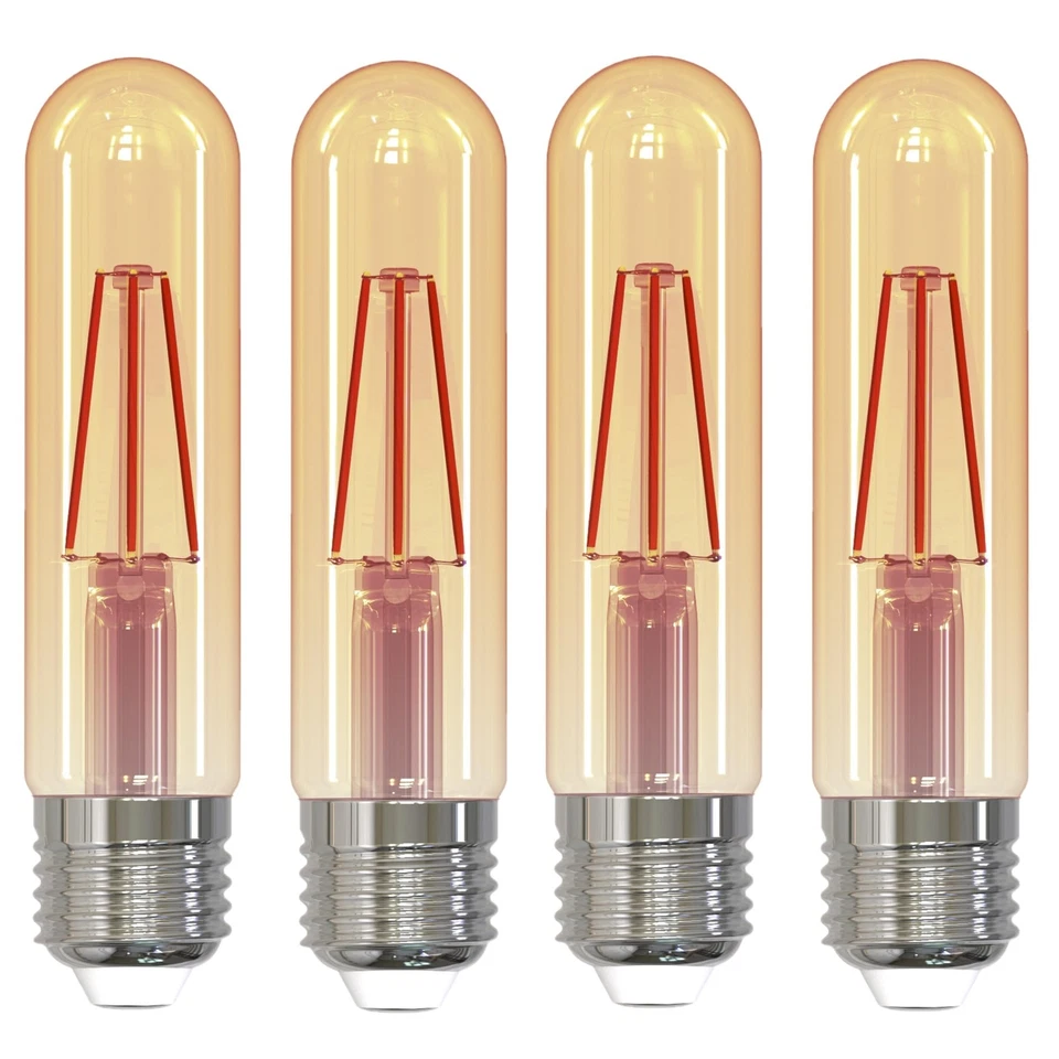 Diodesy 4PK T9 5" Filament Nostalgic Light Bulb 3W 25W E26 2100K 200LM CRI90 - Image 1 of 3