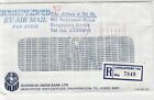 Singapore 1980 Overseas Union Bank Ltd Registered Airmail Stamp Cover Ref 29739