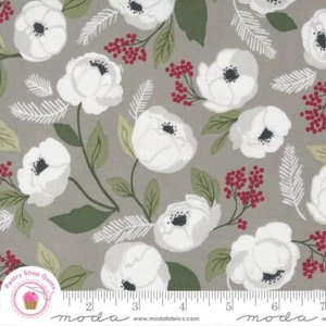 Moda CHRISTMAS EVE 5180 13 Gray Floral LELLA BOUTIQUE Quilt Fabric - Picture 1 of 9