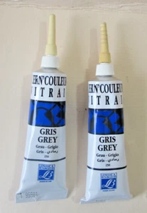 Cern Colour 25ml Grey x 2, Lefranc & Bourgois RARE - Picture 1 of 1