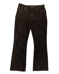 Lauren Ralph Lauren LRL Women's Petite  Jeans 6P Petite Dark Wash Zip/button - Picture 1 of 5