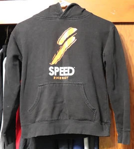 Robby Gordon Motorsports Speed Energy Hoodie Black Youth Large YL - Picture 1 of 3