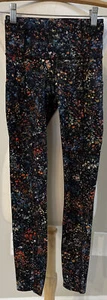 Lululemon Fast Free II High Rise Tight Flowerescent Multi 7/8 Nulux Floral 2 EUC - Picture 1 of 5