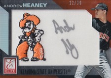 2015 Elite Collegiate Patches Autographs Silver #3 Andrew Heaney/30
