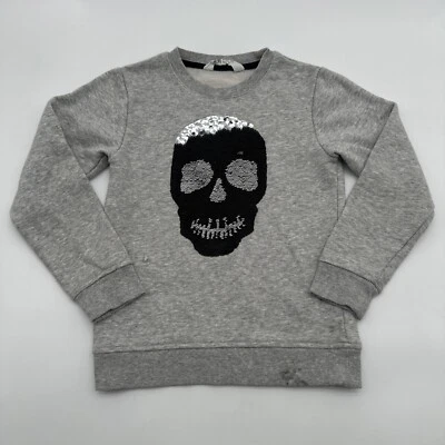 Suéter H&M Juvenil Niña Talla 8 Gris Lentejuelas..#18538 Foto 1 de 4