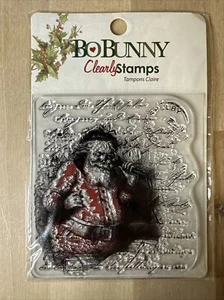 BOBUNNY Runner Estampilla SANTA DEAR conjunto de aferramientos transparentes, NUEVO, Bo Bunny - Imagen 1 de 2