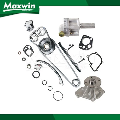 Kit de corrente de distribuição bomba de água óleo ajuste 98-04 Nissan Frontier Xterra 2.4L 16V KA24DE - Imagem 1 de 4