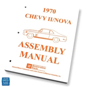 1970 Chevy II Nova Factory GM Assembly Manual Each Loose Leaf / Unbound - Picture 1 of 4