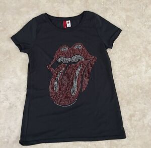 Rolling Stones Graphic Rhinestone Woman's Top. Never Worn. Excellent Condition!!