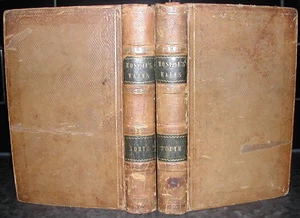 Thomas Roscoe WALES 1836 LEATHER 1st North + South PLATES Wanderings /Excursions - Imagen 1 de 24