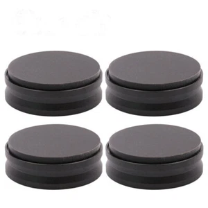 4 STCK. Fuß Pads 44x15 mm Aluminium Ständer Verstärker Lautsprecher Plattenspieler Pad NEU - Bild 1 von 6