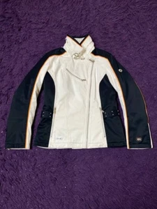 Spyder Faded White Full Zip Jacket Women's Size Ladies 12 Coat Spider Ski Sports - Picture 1 of 24