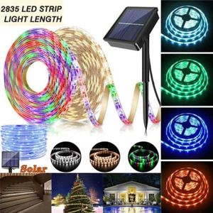 Solar LED Lichterkette Stripe Lichtleiste Außen Garten Party Deko Beleuchtung DE - Bild 1 von 28