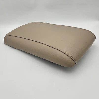 2003-2006 Ford Expedition Center Console Armrest Beige Leather Lid Cover OEM - Imagem 1 de 4