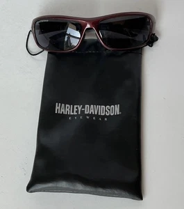 Motorcycle Slim Sunglasses & Case Harley Model HDS 531 BU-3 Brown Plastic - Picture 1 of 16