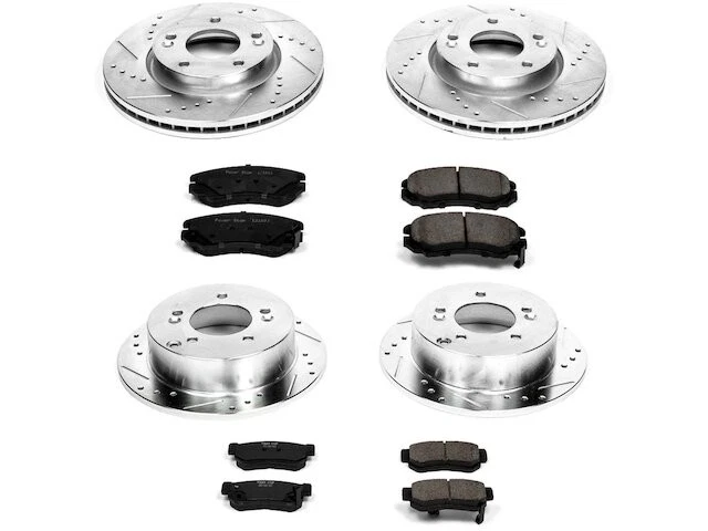Kit de pastillas de freno delanteras y traseras y rotor para Hyundai Tucson 2006 YP518GW 2005-2009 Foto 1 de 1