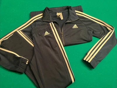 ADIDAS 3-Stripes Track Suit Zip Jacket & Pants Women's size M Navy NWOT - Image 1 of 4