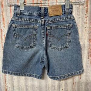 VTG Levi's 550 Jean Shorts Boys Size 7 Slim Jorts 90's - Picture 1 of 7