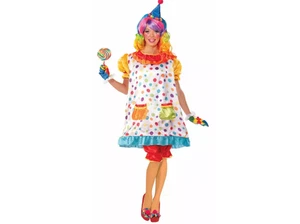Costume Halloween Donna Rubini Dilancia il Clown Taglia Unica - Foto 1 di 5