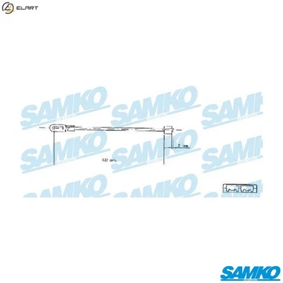 CABLE PULL PARKING BRAKE C0578B FOR VAUXHALL CHEVROLET OPEL VECTRA/Hatchback - Imagem 1 de 4