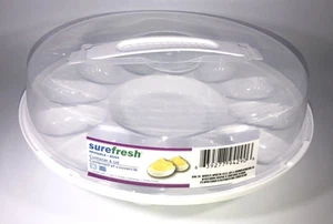 Contenedor y tapa porta huevos Sure Fresh Deviled reutilizables para 12 huevos portátil - Imagen 1 de 12