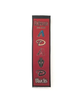 Arizona Diamondbacks Heritage Logo Evolution Wool Banner MLB Cooperstown 32"  - Image 1 of 4