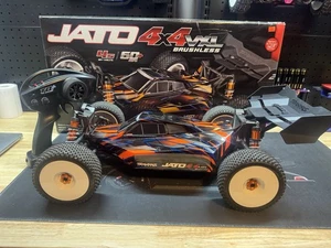 Traxxas Jato® 4x4 VXL 1/8 Brushless Electric Racing Buggy (Orange) Brand New!   - Picture 1 of 7