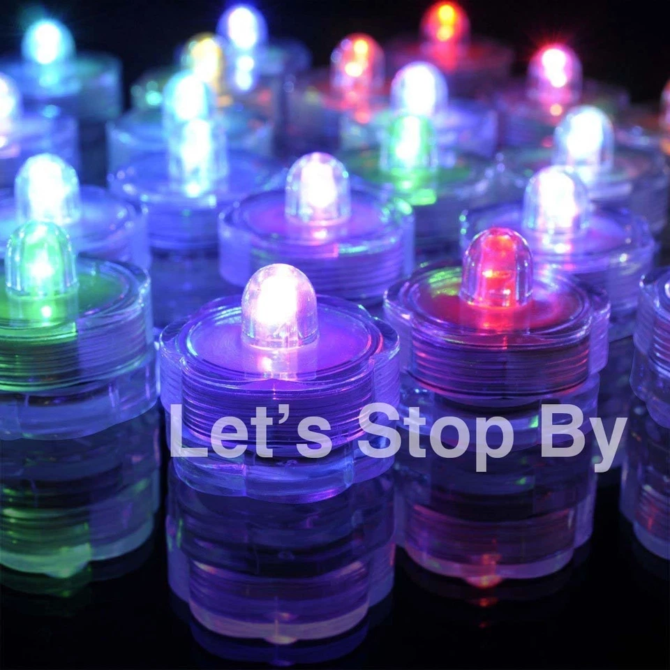 12 Submersible Wedding Floral LED Color Change light Centerpiece Vase Decoration - Image 1 of 1
