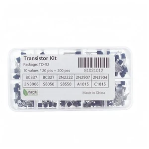 10Values 100PCS A1015 BC327 BC337 2N2222 2N2907 2N3904 2N3906 S8050 S8550 C18... - Picture 1 of 6