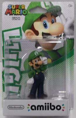 Luigi Amiibo Figure Nintendo Super Mario Series US Version BRAND NEW SEALED - Image 1 of 2