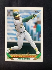 1993 Topps - #750 Rickey Henderson - Picture 1 of 4