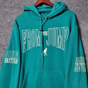 Sudadera con Capucha Kangol Para Hombre Talla 2XL Verde Azulado Bordada Hip Hop Británico R&B Suelta Estilo Y2K - Imagen 1 de 12