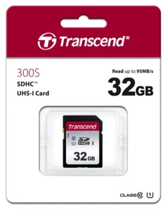 Transcend SDHC Karte 32GB Speicherkarte 300S UHS-I U1 Class 10 - Bild 1 von 2