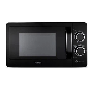 Tower 800W 20L Manual Microwave in Black T24042BLK - Tower 3 Year Guarantee - Picture 1 of 7