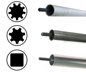 Asta di trasmissione con tubo 153cm per decespugliatore 7, 9 denti quadrato - Imagen 1 de 10