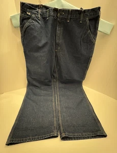 Carhartt FR Mens Blue Jeans 46x34 Flame Resistant Multiple Pockets 100% Cotton - Picture 1 of 14
