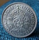 1944 King George VI Silver Two Shillings Coin Two Shilling Florin .500 Fine