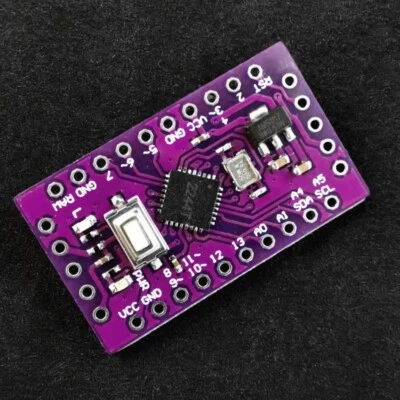 LGT8F328P-LQFP32 32MHz Arduino Pro Mini clone Purple 5.0 V USA seller  - Image 1 of 3