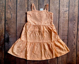 Girl’s Size 4 Janie And Jack Pink Flower Lace Tiered Sleeveless Summer Dress - Picture 1 of 2