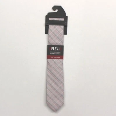 Мужской галстук Van Heusen Flex 3 Slim (6V974555) красный клетчатый - Изображение 1 из 3