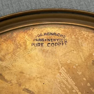 "Cargador de cobre Jos Heinrichs 12 1/4"" cobre puro París + Nueva York" - Imagen 1 de 7