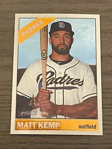 2015 Topps Heritage Chrome Matt Kemp #701 San Diego Padres /999 - Picture 1 of 2