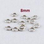 100 Pcs Double Rings ? 304 Stainless Steel Silver Tone Split Jump Rings ? 8Mm