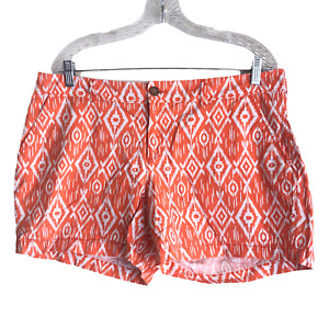 Old Navy Women's Chino Khaki Shorts Sz 14 100% Cotton Geometric Casual Everyday