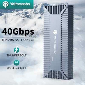 Gabinete SSD Yottamaster 40 Gbps USB 4 M.2 NVMe compatible con Thunderbolt 4/3 - Imagen 1 de 10
