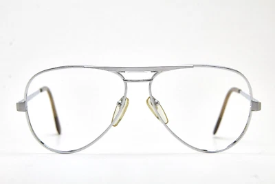 vintage eyeglasses racer glasses silver frame pilot occhiali 👓 ASDOR 1218 54 - Immagine 1 di 4